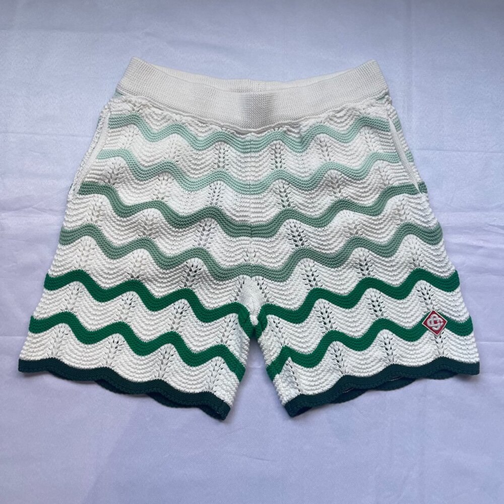 Casablanca Gradient Wave Texture Shorts